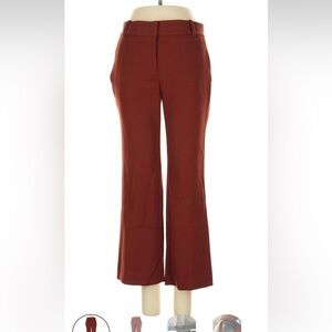 Ann Taylor Rust Flare Trousers